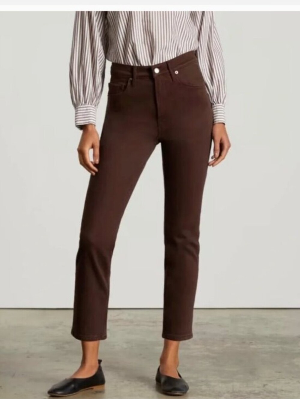 Everlane Cropped Cheeky Brown 27